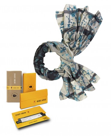 Палантин Женский SN40-ORCHIDEES/ARGENT